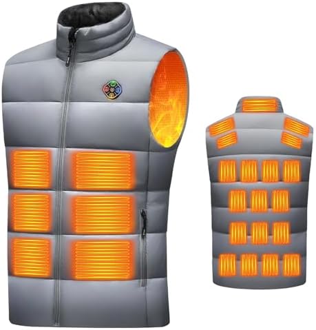 [櫻の萌] 電熱ベスト 加熱ベスト ヒーター 【業界上位・25箇所発熱・50000mAhバッテリー付き】 3エリア独立発熱 6段階...
