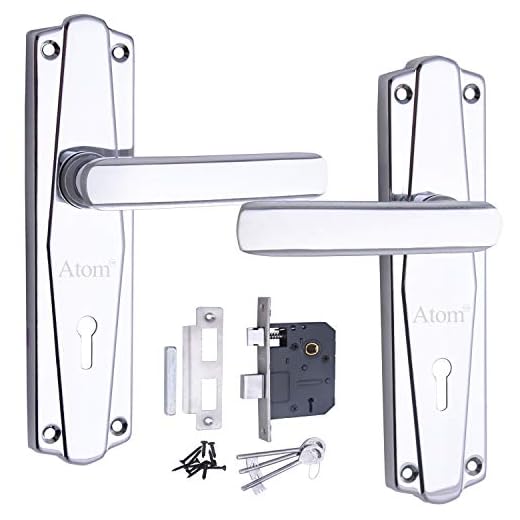 Atom 609 K.Y with Lezend CP Finish Iron Mortise Door Lock (65 mm)