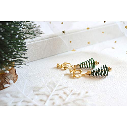 BESPORTBLE Brincos criativos de árvore de Natal de 4 x 2 x 2 cm para mulheres, meninas, decorações d