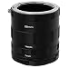 Fotodiox Macro Extension Tube Set Kit for Extreme Close-up, fits Nikon D1, D1H, D1X, D2H, D2X, D2Hs, D2Xs, D3, D3X, D3s, D4, D100, D200, D300, D300S, D700, D800, D800E, D40, D50, D60, D70, D70S, D80, D40X, D90, D3000, D3100, D3200, D5000, D5100, D7000, Fuji S1, S2, S3, S5