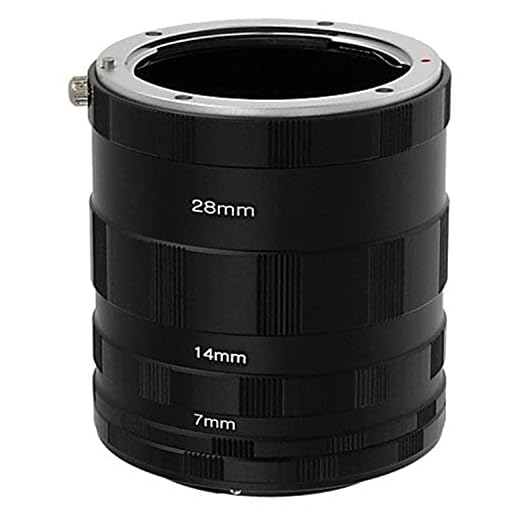 Fotodiox Macro Extension Tube Set Compatible with Nikon F Mount Cameras for Extreme Close-up Photography