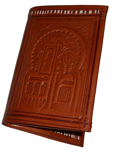 Treasures Of Morocco Handmade Moroccan By-fold Leather Wallet Large Vintage Exquisite Handy