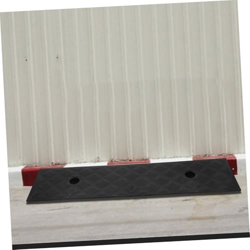 2pcs Alfombrillas de umbral para puerta con banda antideslizante para silla de ruedas, goma industrial con textura áspera para seguridad, ángulo de inclinación de 22 grados para entrada de garaje miniatura 5