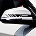2 Piezas Etiqueta Engomada del Espejo Retrovisor del Coche para Mitsubishi Outlander Lancer ASX Pajero Carisma L200 Galant, Impermeable Resistente Rayones Pegatinas del Espejo Retrovisor