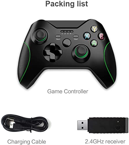 B17 Controles sem fio para Xbox One, gamepad sem fio para PC com adaptador sem fio de 2,4 GHz, compa