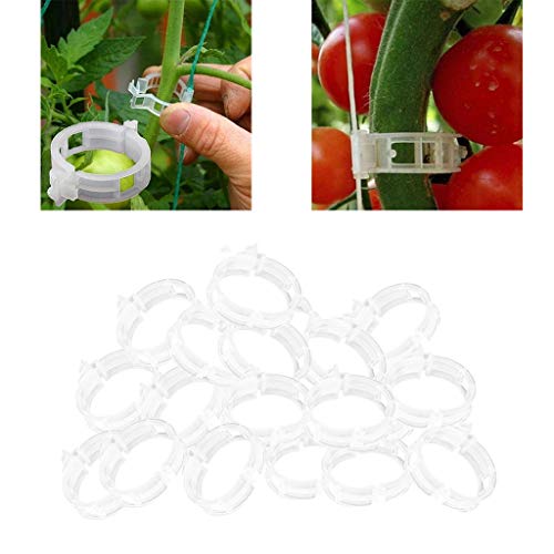 KHATI 200x Plastic Plant Support Garden Clips Cucumber Vines Clips Twine Clips