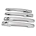 Chrome Side Door Handle + Rearview Mirror Cover Trims Set Fit for Mercedes W124 300E 1986-1995