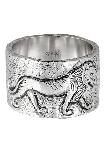 Bague Hommes argent sterling 925 motif Lion's Eye le cadeau idéal pour homme au style sauvage