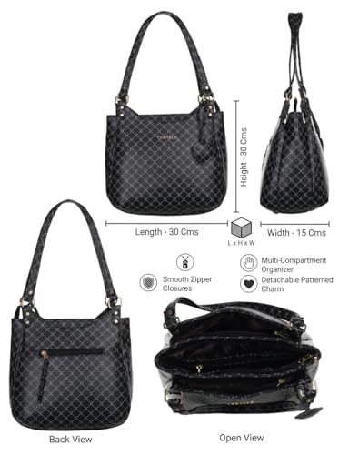Image of Fostelo Women's Blossom Luxe Satchel Tote Handbag for Women | Ladies Purse | Stylish Shoulder Bag | Gift For Women