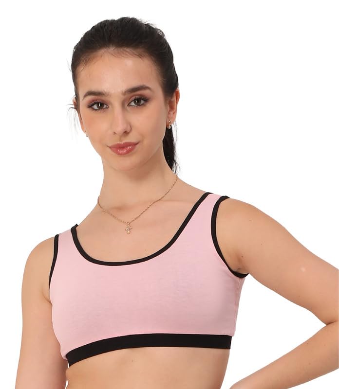 glamoras 2-in-1 Reversible Sports Bra for Women | Cotton Stretchable Non-Padded Sport Bra with Broad Straps | Wire-Free, Full Coverage Sports Bra for Gym, Workout & Running-picture-26