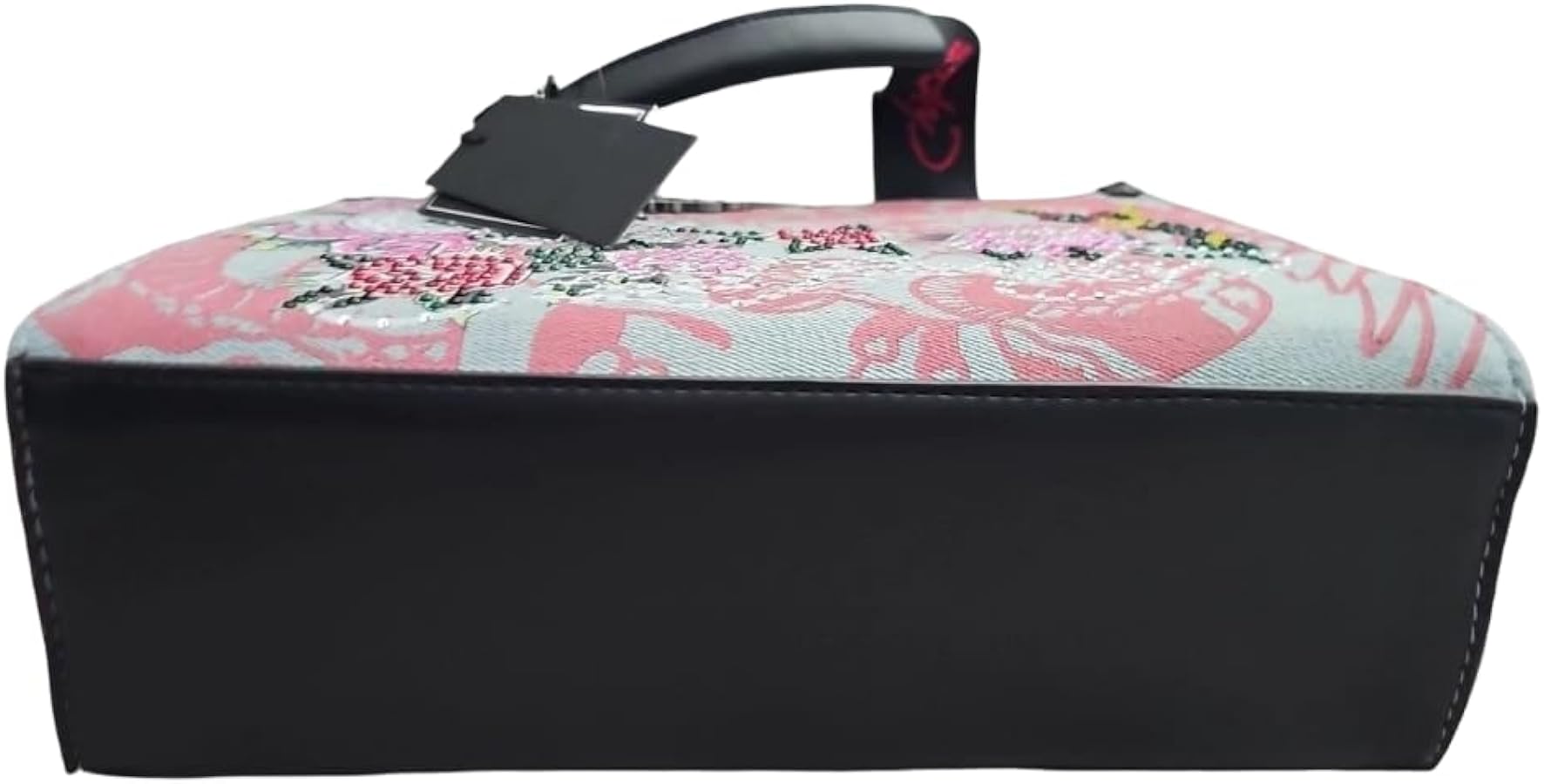 Amazon.com: ED HARDY Skull Rose Denim Tote Rhinestone Tattoo Bag