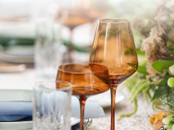 Saludi Colored Coupe Glasses, 10oz (Set of 6) Stemmed Multi-Color Glass - Great for All Cocktail Types and Occasions - Luxury, Durable, Hand-Blown - Image 9