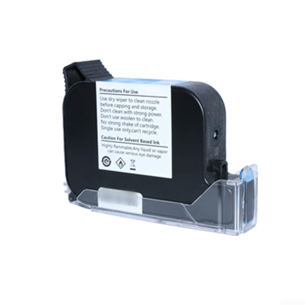 Cartuccia d'inchiostro nero ad alta resa, 42 ml, per stampante con ugello da 12,7 mm, per asciugatura rapida, formula per codificare su tessuto, metallo e legno (A)