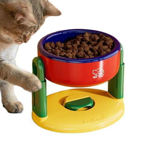 YNPQTDS 高めの猫用ボウル - 高さ調整可能な犬用高いボウル 吸盤付き | 滑り止め給仕皿 子猫用 小型中型大型犬用 - 小型中型大型犬 子猫 子犬用