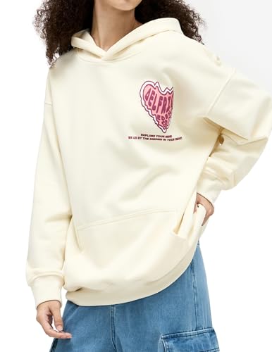 Aelfric Eden Women\'s Y2k Hoodies Oversized Sweatshirts Comfy Hoodie Trendy Apricot