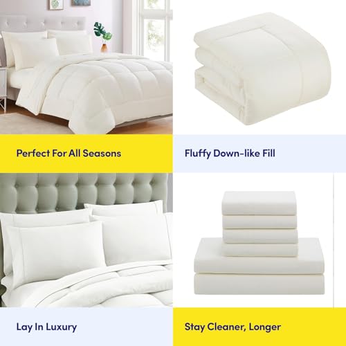 Sweet Home Collection Daunen-Alternative Bettdecke, für alle Jahreszeiten, Wärme, luxuriöse Plüsch-Loft-Mikrofaser-Füllung, Bettwäsche… – Ansicht 6