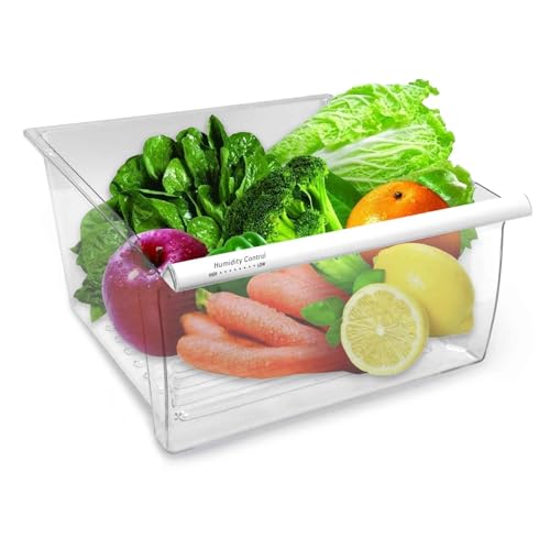 2188656 Crisper Bin compatible with Whirlpool Refrigerator Fridge Drawers Kenmore Refrigerator Parts Whirlpool Shelf Replacement- WP2188656 2188656 Fridge Crisper Drawer (Upper)