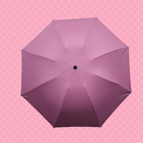 Image of KEKEMI 3 Fold Plain Pipine Umbrella for Men & Women