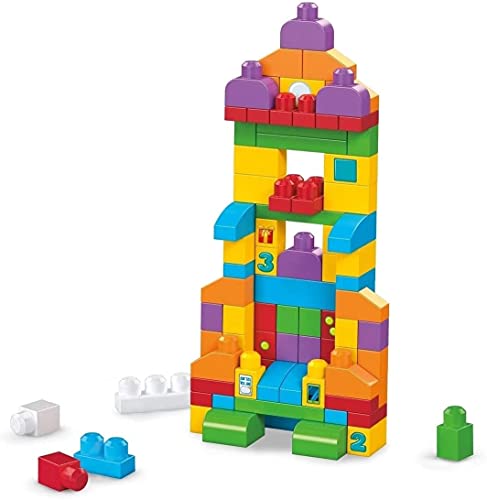 MEGA Bloks FVJ49 - Bausteintasche, 150 Teile, Bunt, Spielzeug ab 1 Jahr – Bild 6