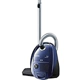 Siemens VSZ3MULTI Bodenstaubsauger mit Beutel (extra lange Fugendüse, niedriger Stromverbrauch, XL Staubbeutel, Hygienefilter, 600 Watt) blau