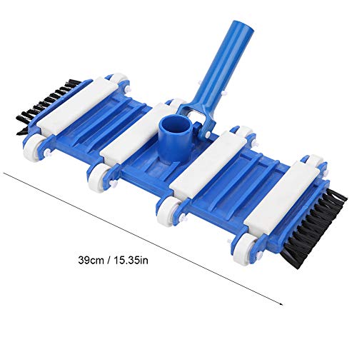 Restokki Pool Vacuum Head with Side Brush Wheels, Pool Cleaning Kit, Professional Flexible Swimming Pool Cleaning Tool Water Summer