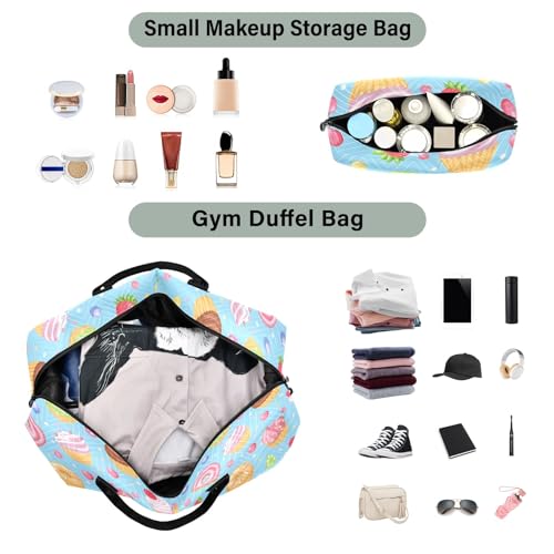senya Weekender Bags Travel Duffel Gym Bag Sweet Treats Water Coolour Carry on Overnight Tote Bag with Toiletry Bag for Airplane Travel Trip Gym Yoga, g366824256p1006c1071s24424