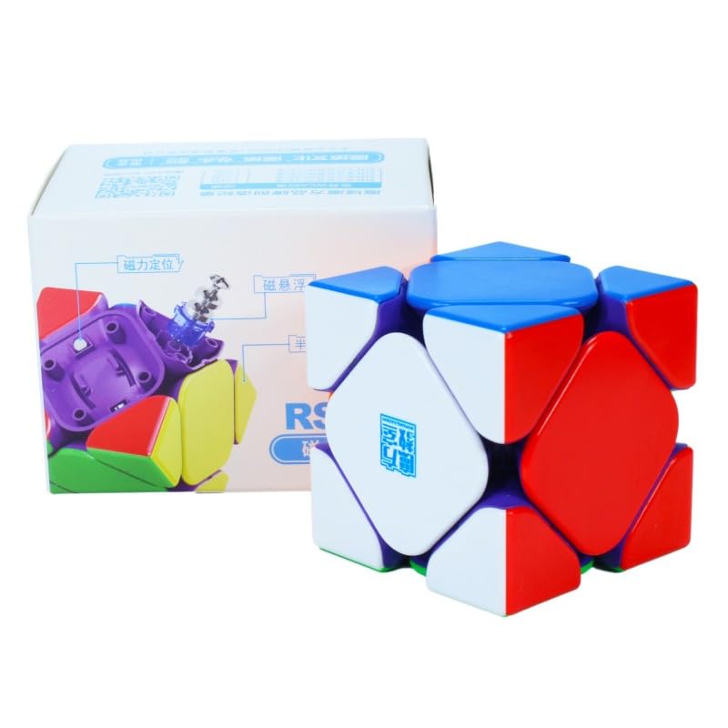 Image of MoYu RS Skewb Magnetic Speed Cube | MagLev Technology, Adjustable Compression & Frosted Finish | Strong Magnetism & Fast Turning Skewb Puzzle