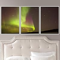 3 Piece Framed Canvas Wall Art Astronomy & Space Canvas Prints Home Artwork Decoration for Living Room,Bedroom - 16