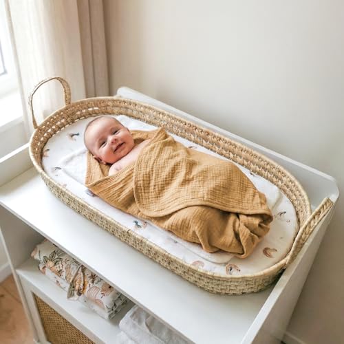 Panier à langer Gallina pour sécuriser le change de bébé sur la commode - 3