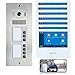 Produktbild MATHFEL 2-Draht-IP WLAN Video-Türsprechanlage mit RFID  Komplettset für 7-Familienhäuser mit 7X 7-Zoll-Monitoren, Full-HD-Bildauflösung, Edelstahl-Front und Farbnachtsicht.