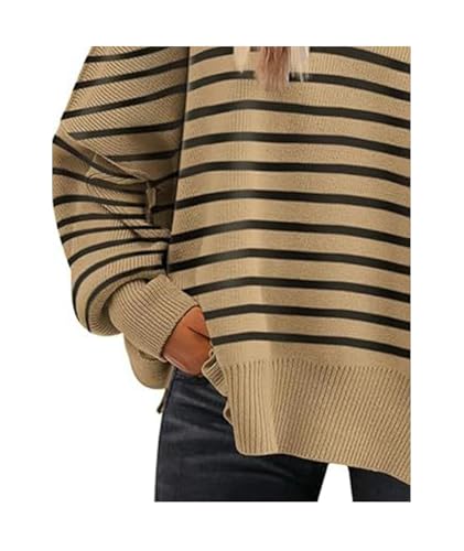 Image of SEMATOMALA Women's Oversized Plain Batwing Sweaters Fall Winter Crewneck Trendy Pullover Knit Jumper Tops