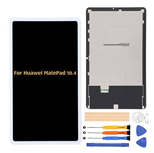 A-MIND for Huawei MatePad 10.4 2020 Wi-Fi LCD Display Screen Replacement BAH3-L09 BAH3-W09 BAH3-AL00 Touch Digitizer Full Assembly with Repair Tool Kits(White)