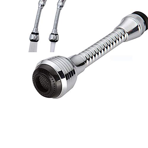 Spruzzatore per rubinetto della cucina girevole a 360 gradi, per lavelli da cucina, spruzzatore di ricambio, per lavandino, adatto per interfaccia filettata del rubinetto circolare. Set di 1
