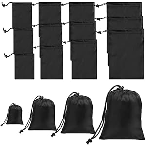 iMucci Drawstring Bag Waterproof sack Nylon Bag ditty bag for Gym Traveling, Hiking, Yoga, Shopping