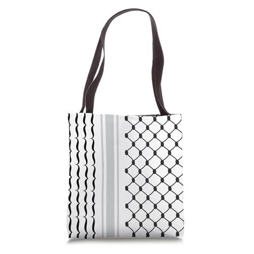 Bolso tote con diseño vintage de kufiya palestina miniatura 1