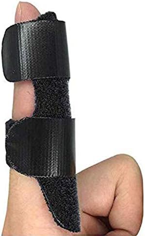 Trigger Finger Splint, Finger Brace, Finger Straightening Brace, Broken and Trigger Finger Brace for Finger Tendon Release & Pain Relief (Black)