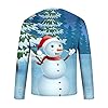 Clearance Men's Merry Christmas Jumper, Xmas Sweatshirt Santa Claus Novelty Pullover Snowman Sweater Top Long Sleeves Crew Neck Jumpers Adult Christmas Sweatshirt Boys Festive Santa Tops S-5XL #4