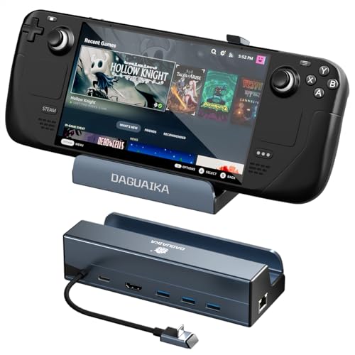 Steam Deck Dock, 6-in-1 Docking Station for Steam Deck (OLED)/ROG Ally, USB C Hub with HDMI 4K@60Hz...