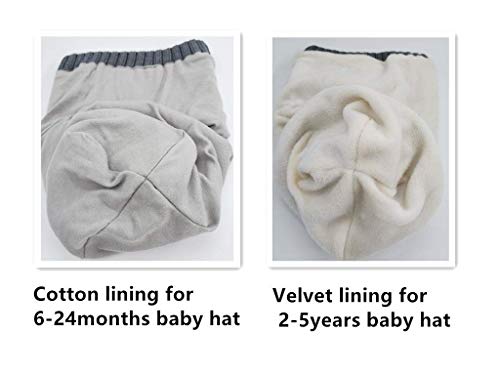 Baby Girls Boys Winter Hat Scarf Earflap Hood Scarves Skull Caps Grey #TOP3