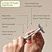 Leaf Thorn Razor by Leaf Shave, All-Metal Single Blade Razor for Men and Women, Fixed Head with Magnetic Load Assist, Includes 5 Stainless Steel Blades - Face Shaving and Coarser Hair - Chrome