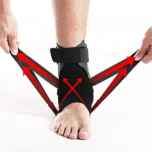 Faxianther Ankle Brace with Splint for Men Women Adjustable Ankle Stabilizer Breathable Compression Sports Ankle Support for Running Volleyball - Image 4