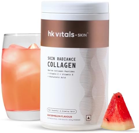 hk vitals Skin Radiance Marine Collagen Supplement Powder, Watermelon, 400g