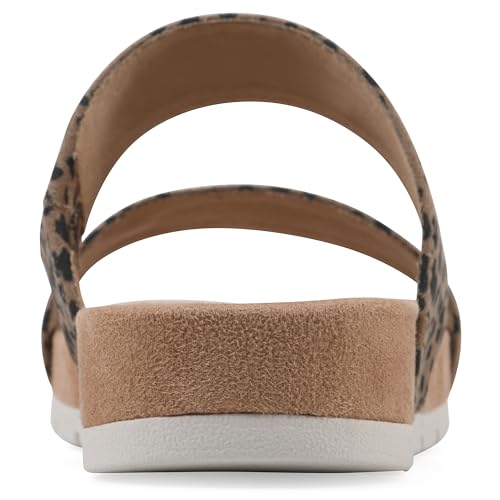 CLIFFS BY WHITE MOUNTAIN Tahlie Women's Slide Sandal, Tan/Cheetah/Fabric, 8 M by CLIFFS BY WHITE MOUNTAIN - Used condition - Image 6