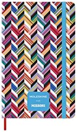 Moleskine - 12-Month Weekly Planner, Weekly Diary 2023, Missoni Limited Edition Planner, Multi-Color Theme, Canvas Hard Cover, Large Size 13 x 21 cm