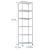 REGILLER 6 Wire Shelving Steel Storage Rack Adjustable Unit Shelves for Laundry Bathroom Kitchen Pantry Closet(Silver, 11.7