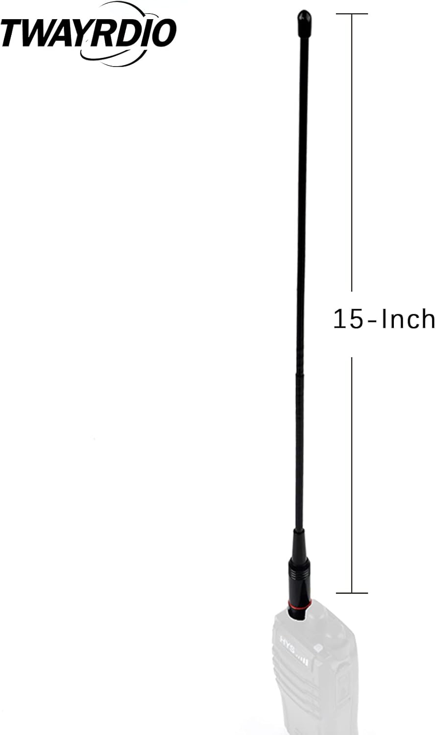 TWAYRDIO Two-Way Radios Dual Band Antenna SMA Female Flexible VHF UHF Handheld Radio Whip Antenna for BaoFeng UV-82 UV-5R BF-F8HP GT-3 BF-888s Walkie Talkie : Electronics