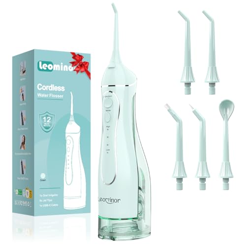Hydropulseur dentaire portable sans fil Leominor nettoyeur dents voyage