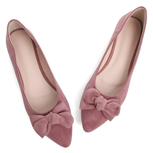 TN TANGNEST Women's Soft Candy Color Pointed Toe Flats3