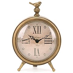 NIKKY HOME Vintage Table Clock with Bird, Decorative Desk Metal Table Clock Shelf Clock Rustic NIKKY HOME Vintage Table Clock with Bird, Decorative Desk Metal Table Clock Shelf Clock Rustic item