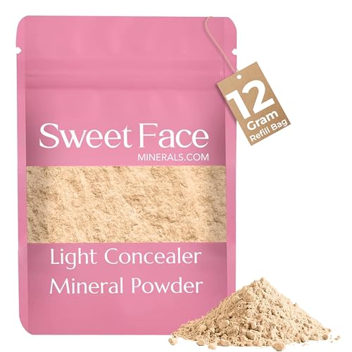LIGHT CONCEALER BULK POWDER (12 gram Refill Pouch) Mineral Makeup Loose Matte Cover Up Conceals Blemishes Under Eyes Dark Circles Redness Discoloration Scars SPF 20 Full Coverage Instant Eraser LIGHT CONCEALER BULK POWDER (12 gram Refill Pouch) Mineral Makeup Loose Matte Cover Up Conceals Blemishes Under Eyes Dark Circles Redness Discoloration Scars SPF 20 Full Coverage Instant Eraser